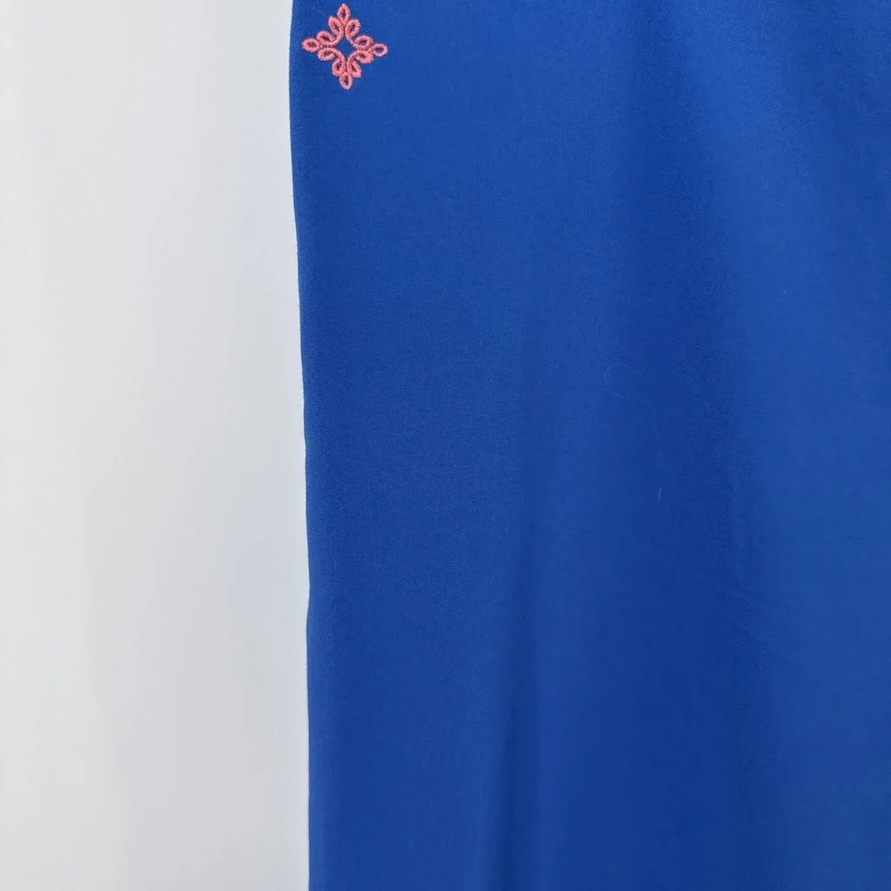 Med Couture Scrub Women's‎ Small Tall Straight Leg Pull-on Pants Royal Blue